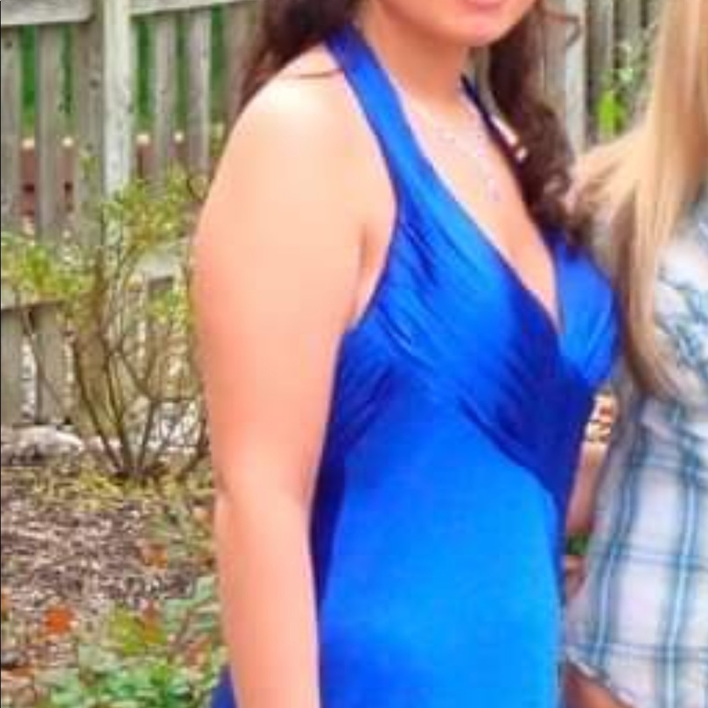 Blue prom dress